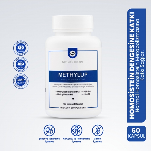 Smart Caps Methylup Active B Comlex + TMG 60 Kapsül