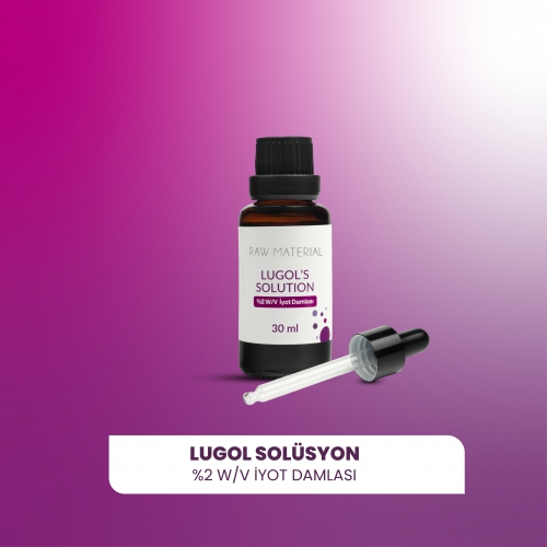 Raw Material Lugol's Solution İyot %2 Damla 30 ml