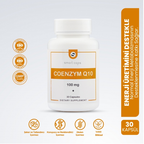 Smartcaps Koenzim Q10 100 mg 30 Kapsül