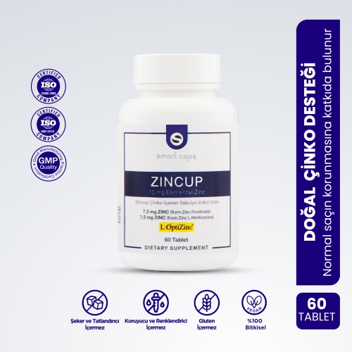 Smart Caps ZincUP Çinko 60 Tablet