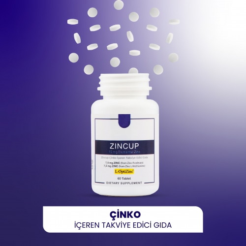 Smart Caps ZincUP Çinko 60 Tablet