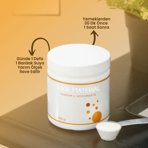 Raw Material Sodium L-Ascorbate 100 gr