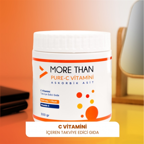 More Than Pure C Vitamini (Ascorbic Acid) 500 gr 