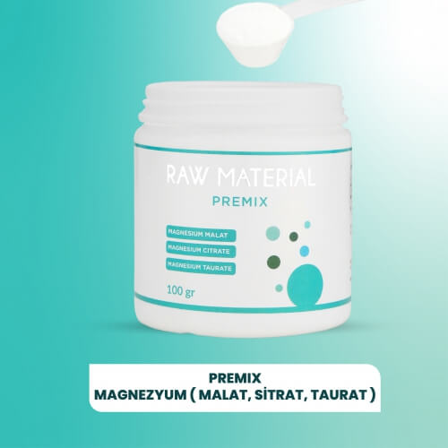 Raw Material Premix Magnezyum Malat-Sitrat-Taurat 100 gr