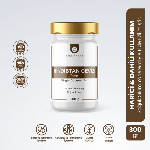 Smart Caps Hindistan Cevizi Yağı 300 gr