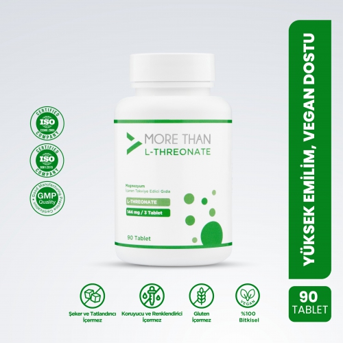 More Than Magnezyum L-Threonate 90 Tablet