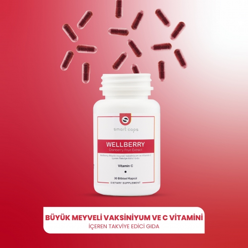 Smart Caps Wellberry Cranberry 30 Kapsül