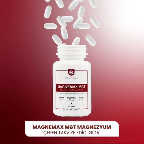 Smart Caps Magnemax MGT Magnezyum Kompleks 60 Tablet