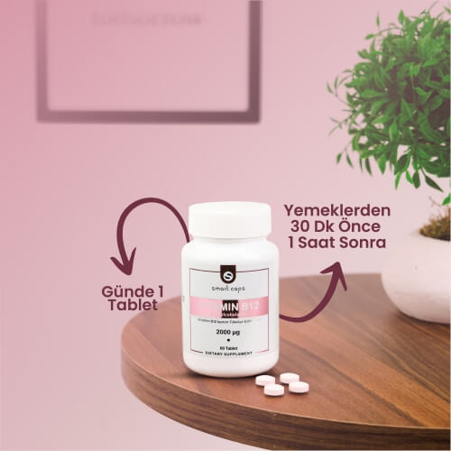 Smart Caps IronUP Demir 60 Kapsül - Smart Caps Vitamin B12 60 Tablet