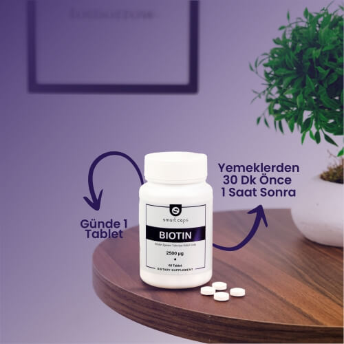 Smart Caps ® BIOTIN - Smart Caps ZincUP Çinko 60 Tablet