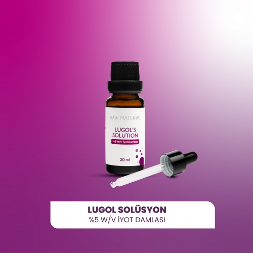 Raw Material Lugol's Solution İyot %5 Damla 20 ml