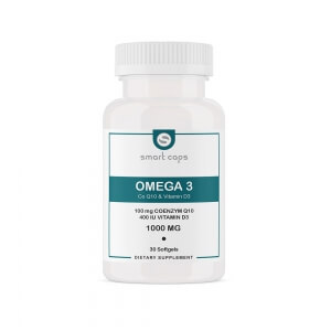 Smartcaps Omega 3, Vitamin D3, Q10 30 Softgel