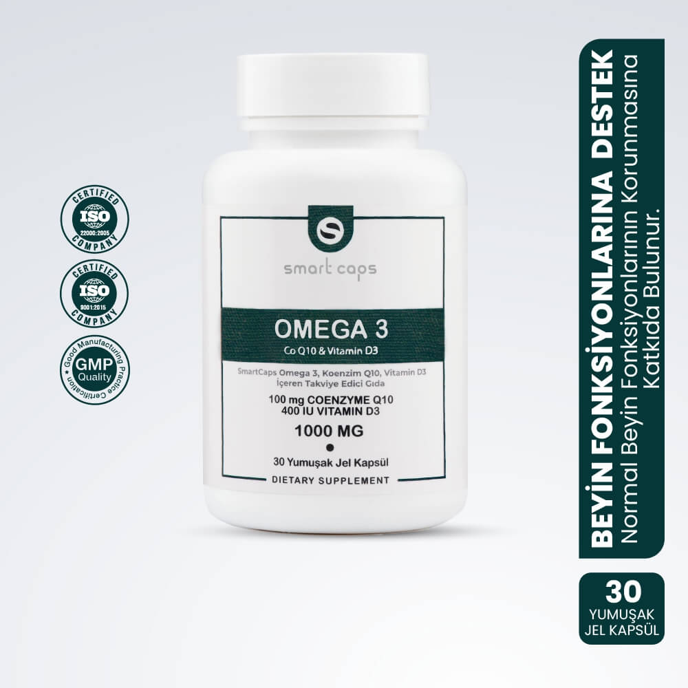 Smart Omega Rivayne Smart Caps Omega 3 Koenzim Q10 & Vitamin D3 30 Softjel - Holistik Market